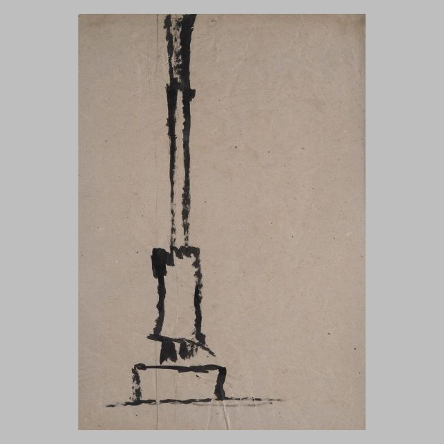 Disegno preparatorio per scultura di Iginio Balderi 1954/55 - cm 37x50 - DIS_ASTR_1954-55_#010