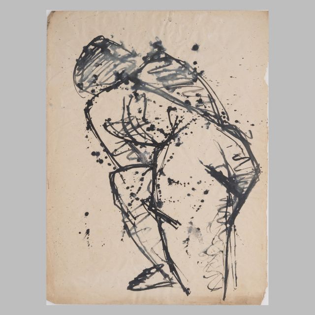 Disegno figurativo a china di Iginio Balderi 1954/55 - cm 37x50 - DIS_FIG_CHI_1954-55_#008