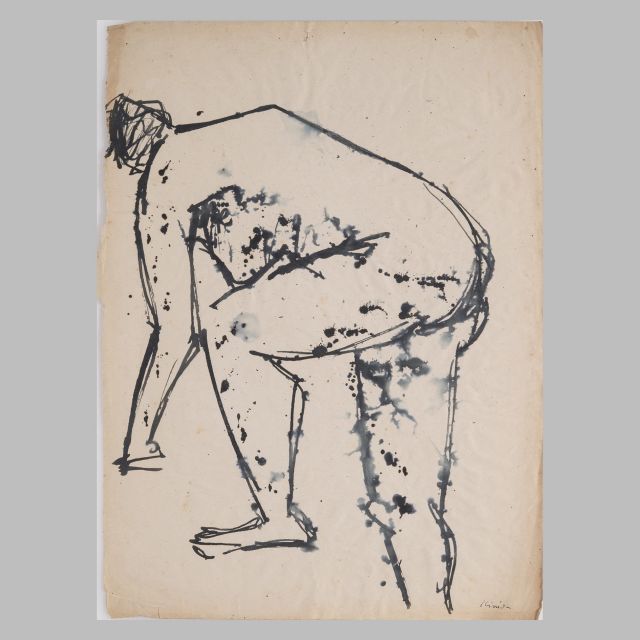 Disegno figurativo a china di Iginio Balderi 1954/55 - cm 37x50 - DIS_FIG_CHI_1954-55_#023