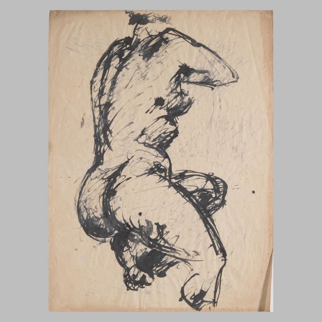 Disegno figurativo a china di Iginio Balderi 1954/55 - cm 37x50 - DIS_FIG_CHI_1954-55_#026