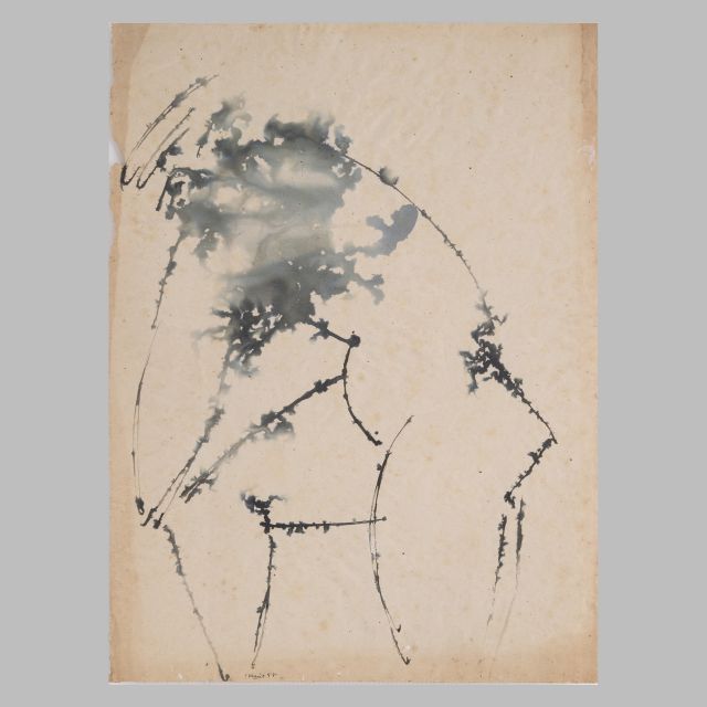 Disegno figurativo a china di Iginio Balderi 1954/55 - cm 37x50 - DIS_FIG_CHI_1954-55_#029