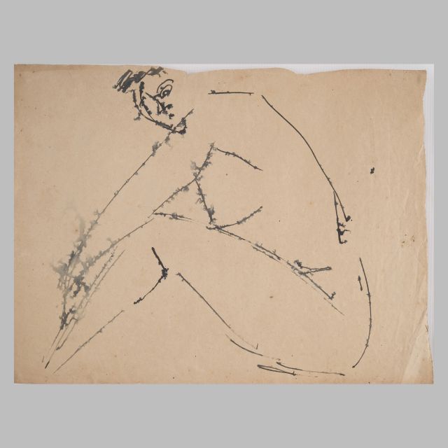 Disegno figurativo a china di Iginio Balderi 1954/55 - cm 37x50 - DIS_FIG_CHI_1954-55_#032